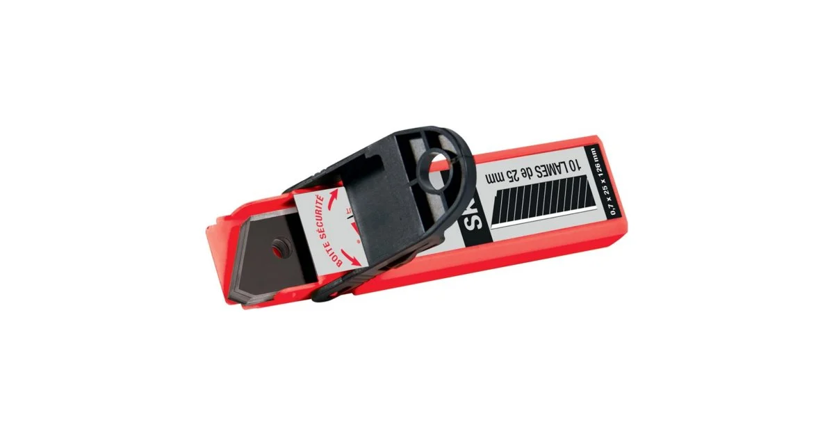 10 Lames SK2 sécables en tube pour cutter pro 25 mm - TALIAPLAST