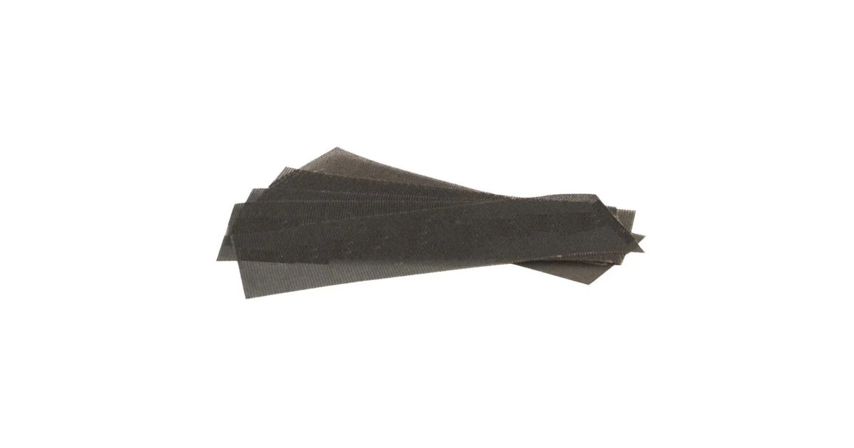 10 feuilles de treillis abrasif grain 80, 28 x 9.3 cm - EDMA