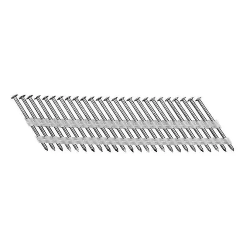 1000 clous en bande inox 70 mm x 2.8 34° NORFIX NFX11414 A4 liaison plastique annelée
