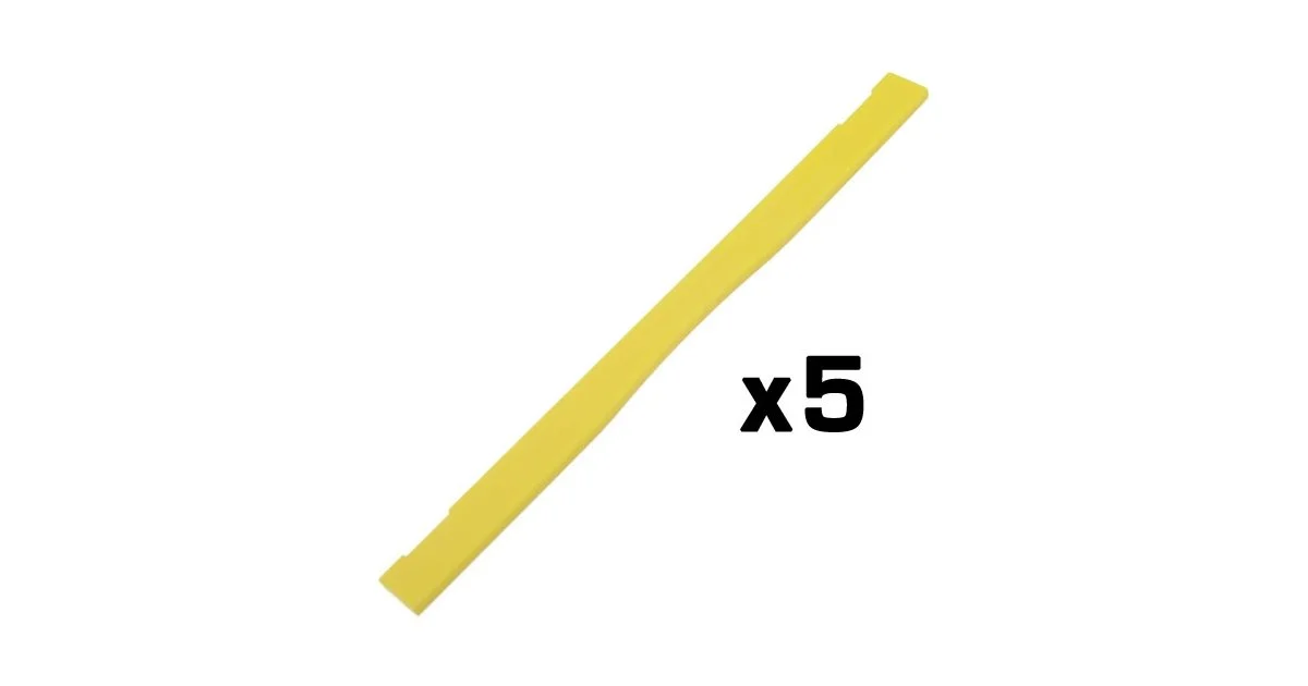 5 Lames QUICKBOX™ QSX jaunes 16.5 cm (collage) TAPETECH