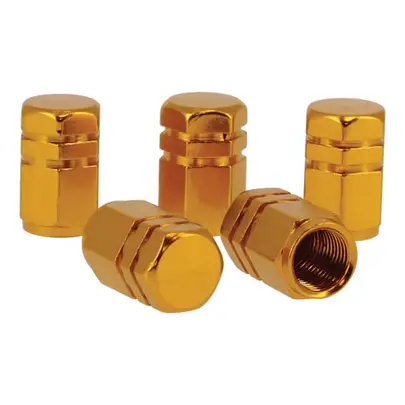 BOUCHONS DE VALVES DORES 5 PIÈCES