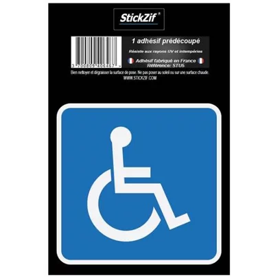 1 Adhésif prédécoupé handicapé - STICKZIF