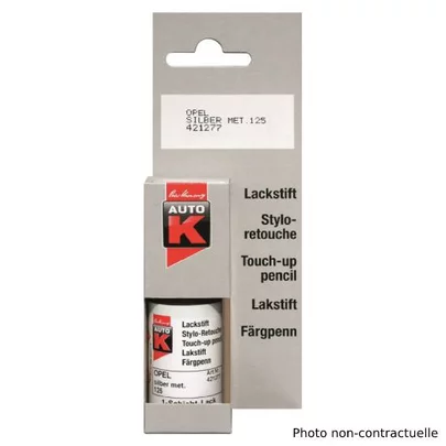 Stylo de retouche 18 Citroën gris aluminium métallisé 354 EZR - AUTOK