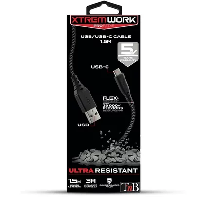 XTREM WORK CABLE USB / USB-C - 1.5M TNB