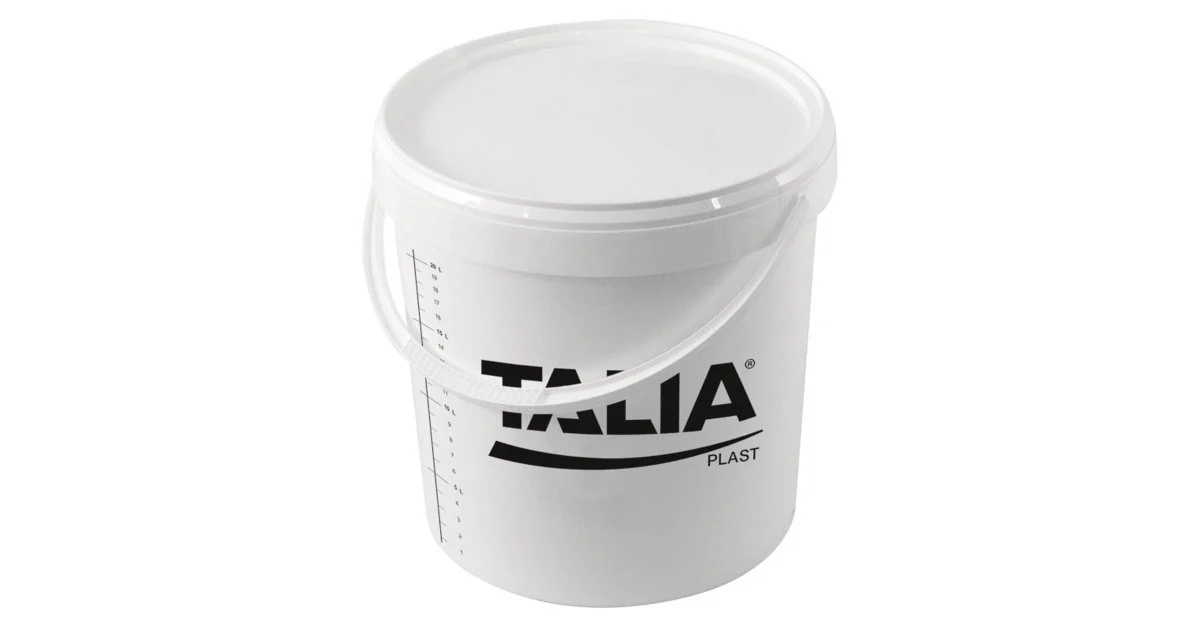 Bac malaxeur 20 litres avec couvercle hermétique TALIAPLAST