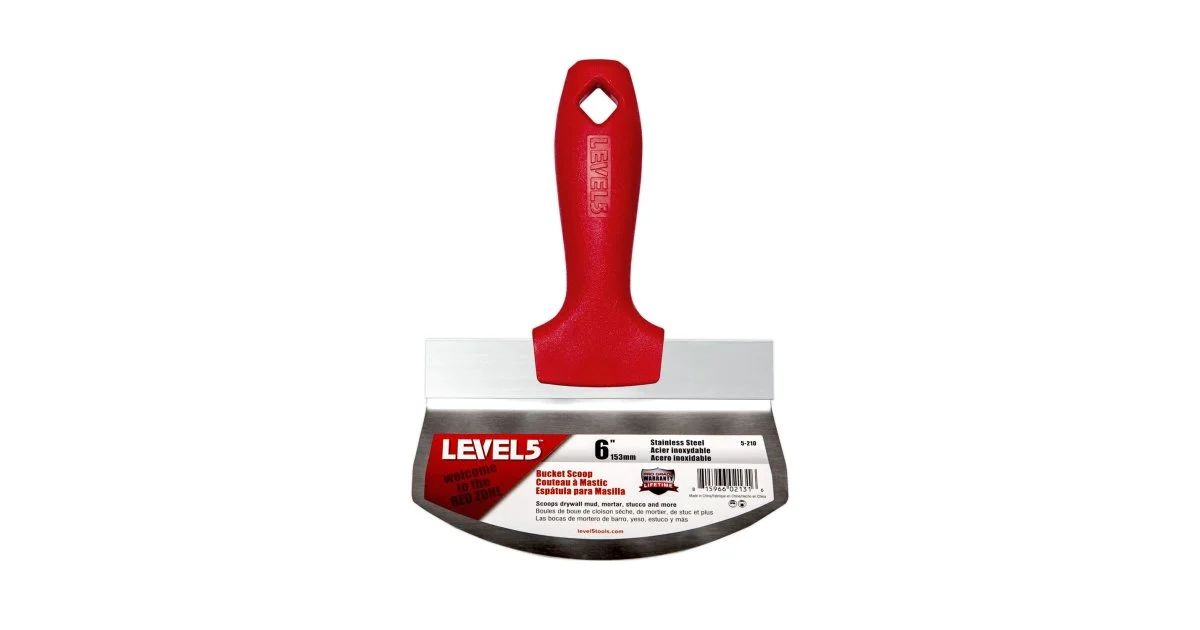 Spatule à enduit arrondie 153 mm - LEVEL 5