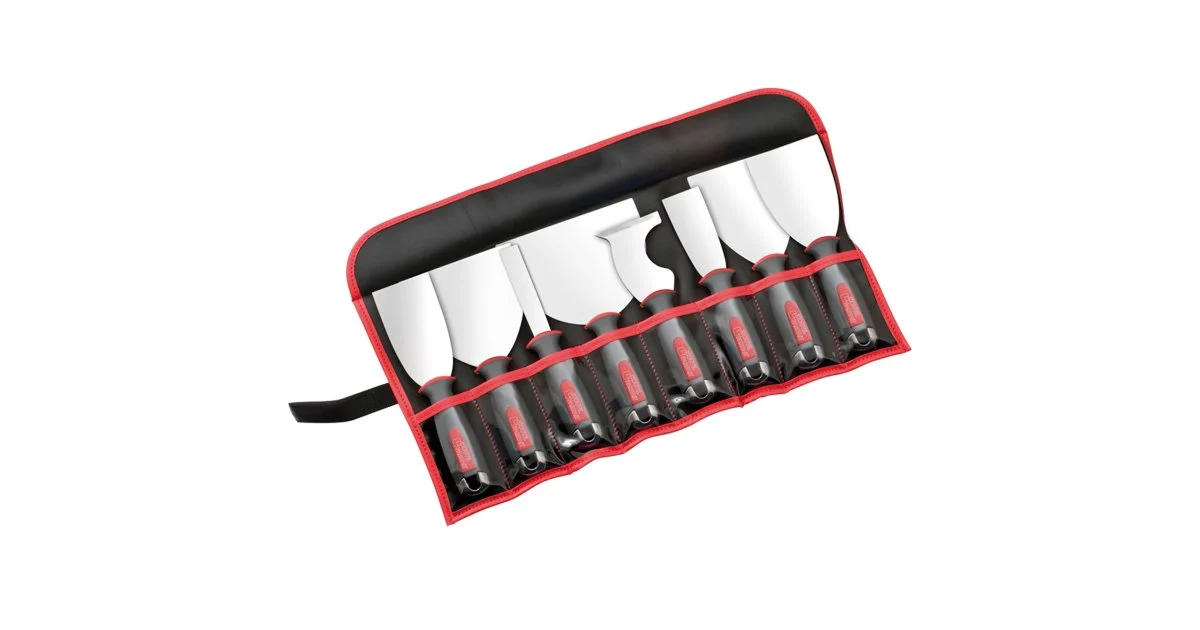 Trousse de 8 couteaux plaquiste alu-choc L'OUTIL PARFAIT