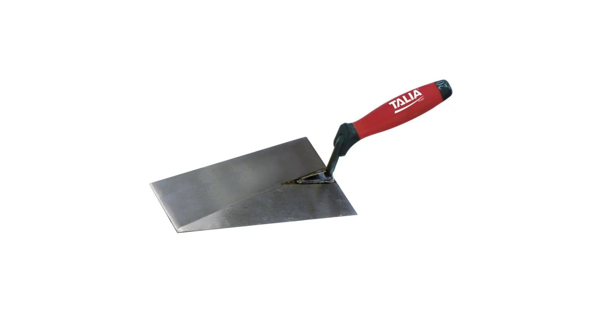 Truelle lisseuse bout carré manche bi-matière 20 cm TALIAPLAST