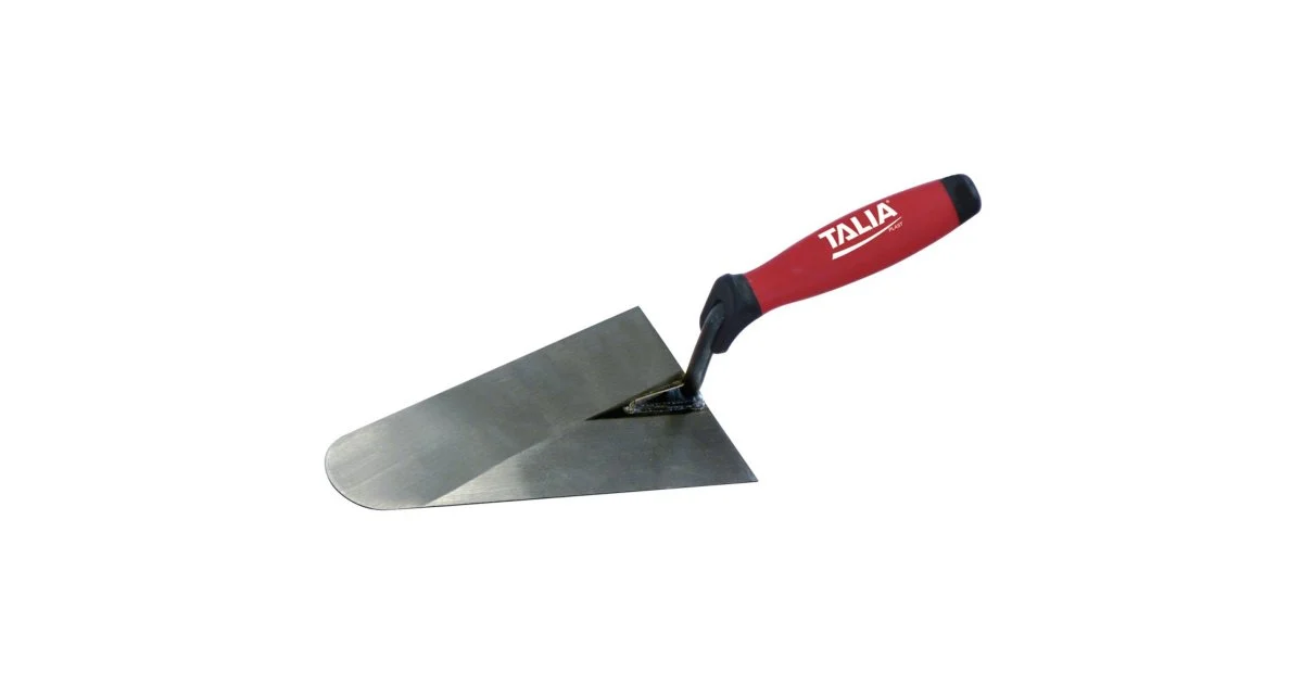 Truelle lisseuse bout rond manche bi-matière 22 cm TALIAPLAST