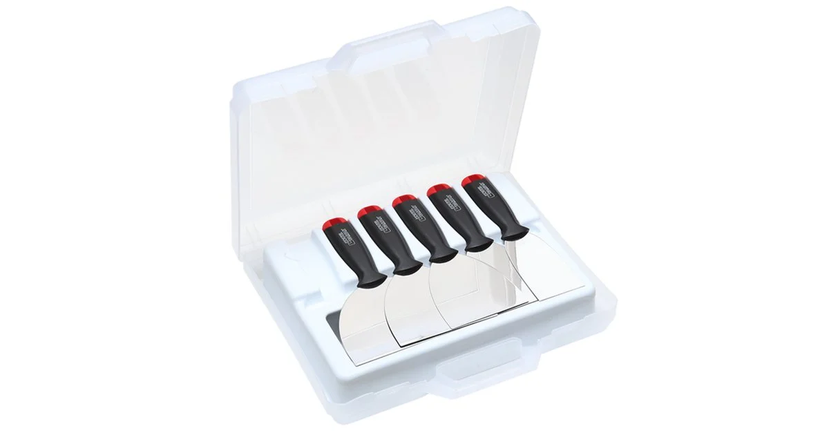 Valisette 5 couteaux plaquiste Inox L'OUTIL PARFAIT