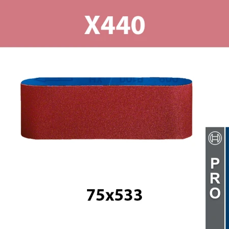 Bandes abrasives X440 75x533 Best for Wood and Paint BOSCH