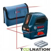 Bosch Bleu 0601063L00 Laser de ligne GLL 2-10 (Sac de rangement, 3x pile 1.5V LR6 (AA))