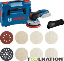 Bosch Bleu 0615A5004H GEX 18V-125 ponceuse excentrique sans fil 18V excl. batteries et chargeur + M480 Starter Set