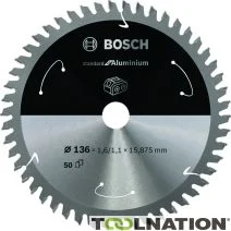 Bosch Bleu Accessoires 2608837753 Lame ST ALU 136x15.875x1.6/1.1x50T ACCU