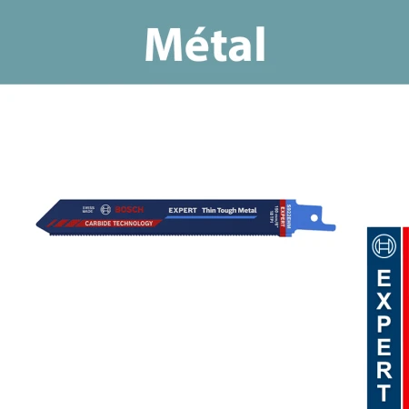 Lame de scie sabre S 922 EHM Acier inoxydable BOSCH