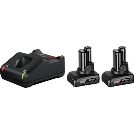 Pack 2 batteries GBA 12V 6 Ah + chargeur GAL 12V-40 BOSCH