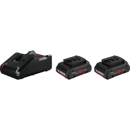 Pack 2 batteries ProCORE 18V 4 Ah + chargeur GAL 18V-40 BOSCH