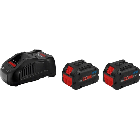 Pack 2 batteries ProCORE 18V 8 Ah + chargeur GAL 1880 CV BOSCH