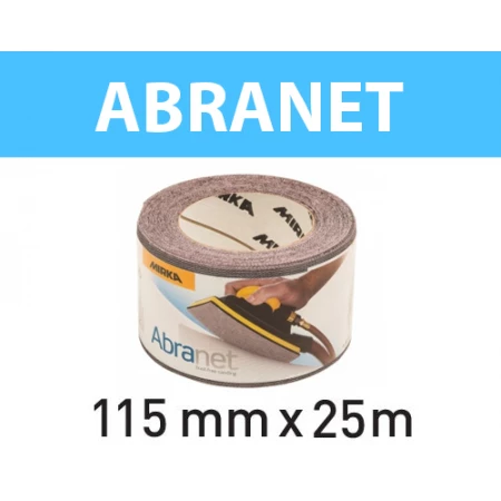 Rouleau abrasif Abranet 115 mm x 25 m MIRKA