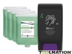 SC Johnson LIM4LTRPROMO Nettoyant pour les mains SOLOPOL Lime 4 cartouches de 4 litres avec distributeur