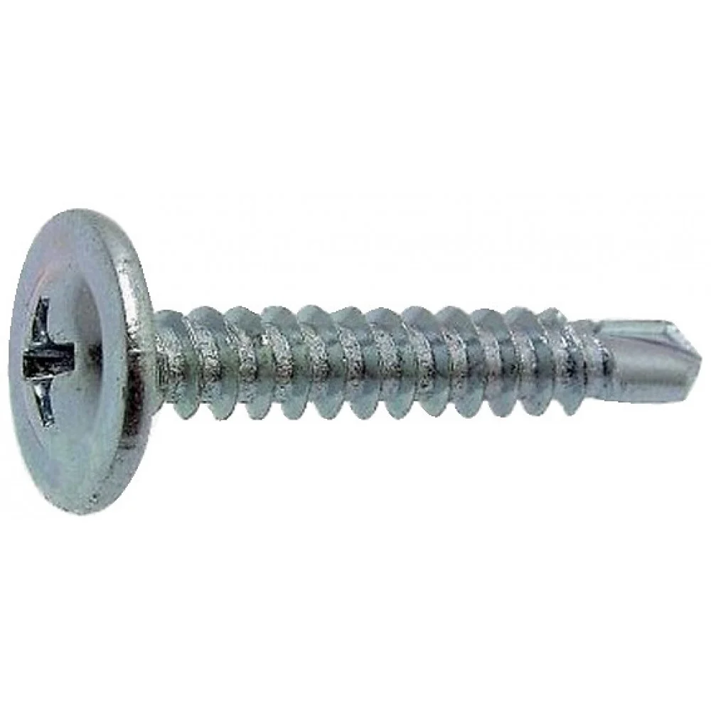 Vis autoperceuses zinguées - tête cylindrique large Phillips filetéesVISWOOD