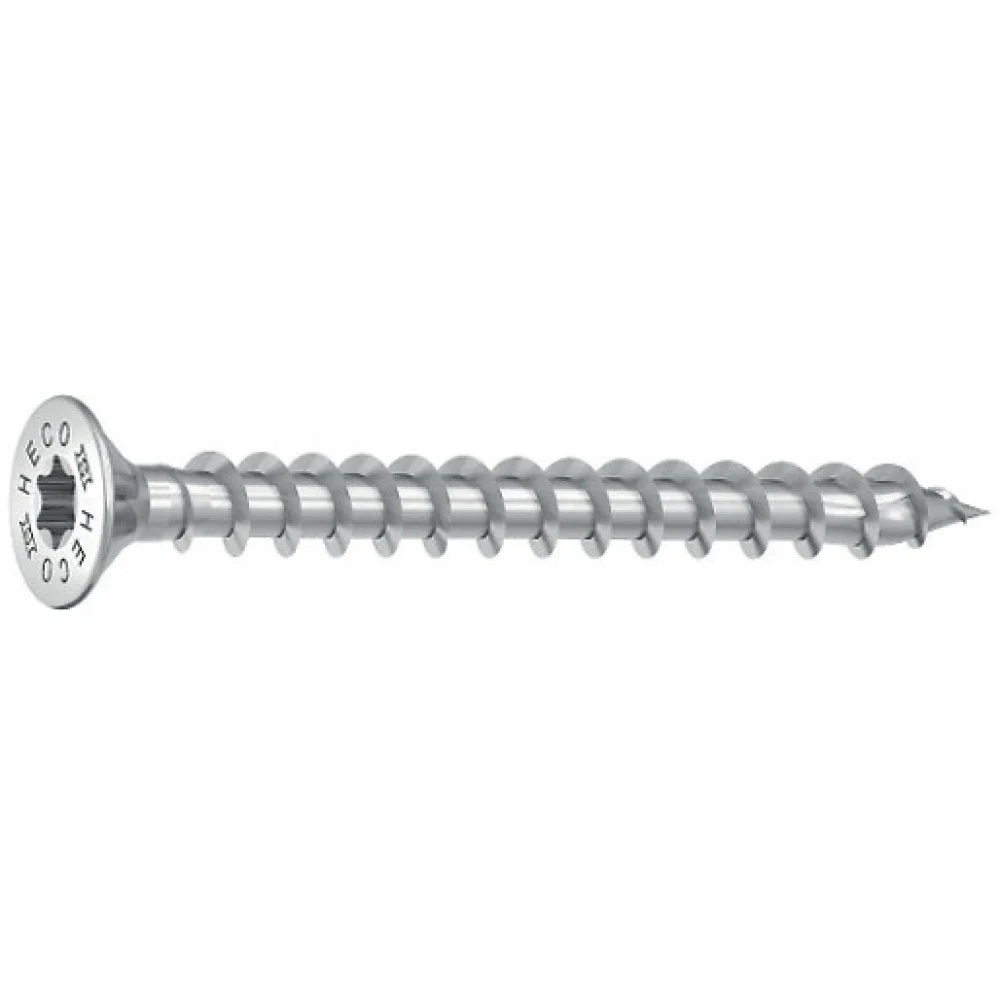 Vis à bois zinguées Torx Heco Topix Plus - tête fraisée - filetéesHECO