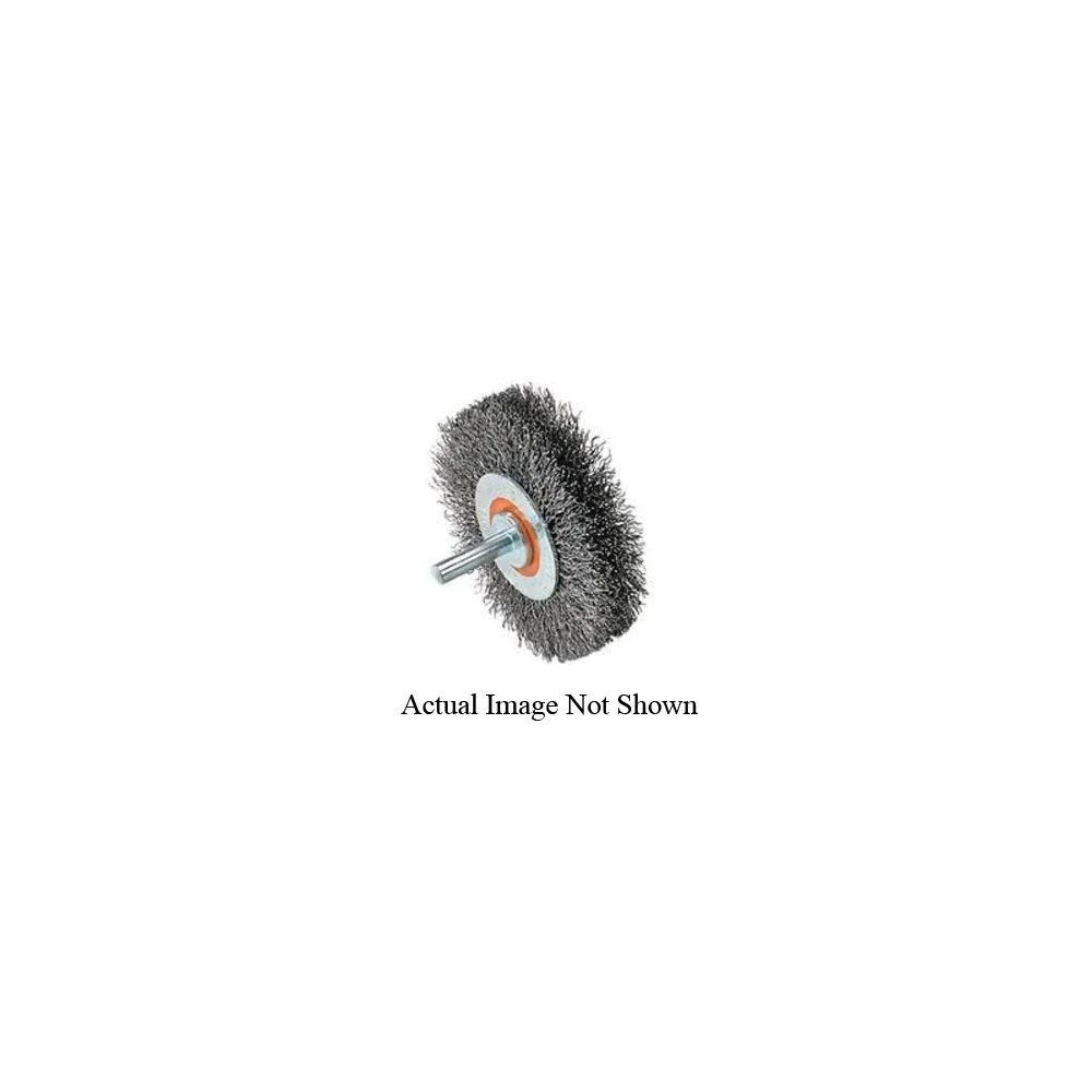 3"X1/4 BROSSE MONTEE, INOX